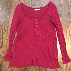 Tobi Maroon Long Sleeve